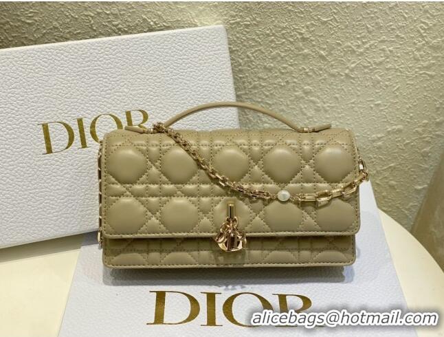 Top Design Dior My Dior Mini Bag in Cannage Lambskin 0980 Apricot 2024