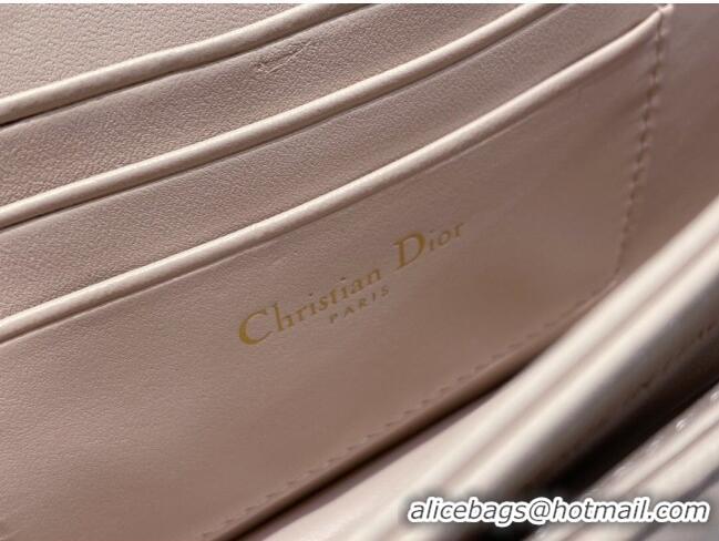 Luxurious Dior My Dior Mini Bag in Cannage Lambskin 0980 Powder Pink 2024