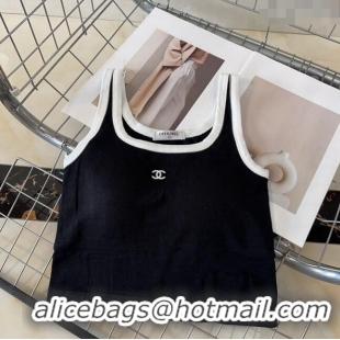 Free Shipping Discount Chanel Vest 050901 Black 2024