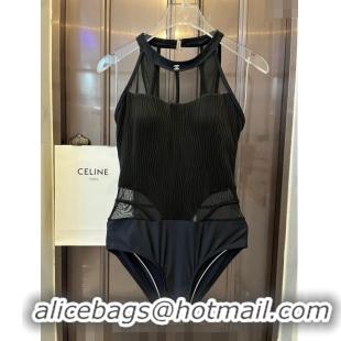 Reasonable Price Chanel Swimwear with Mesh 0509 Black 2024