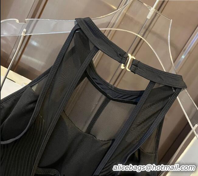 Reasonable Price Chanel Swimwear with Mesh 0509 Black 2024