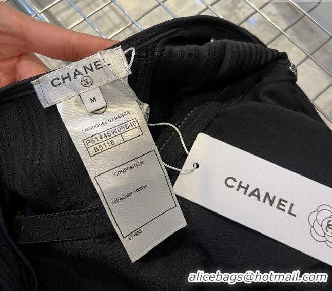 Reasonable Price Chanel Swimwear with Mesh 0509 Black 2024