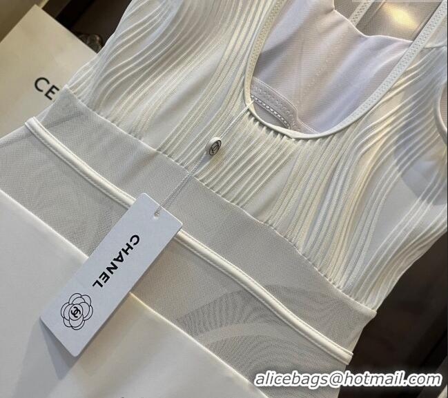 Reasonable Price Chanel Swimwear with Mesh 0509 White 2024