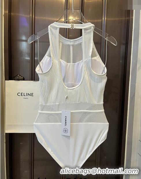 Reasonable Price Chanel Swimwear with Mesh 0509 White 2024