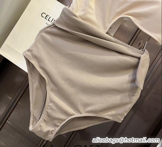 ​Buy Discount Celine Swimwear with 050901 Bow Beige/Grey 2024