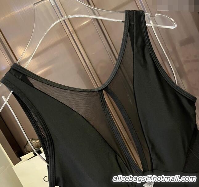 Top Grade Prada Swimwear with Mesh P0509 Black 2024