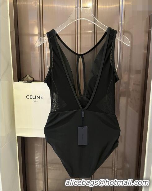 Top Grade Prada Swimwear with Mesh P0509 Black 2024