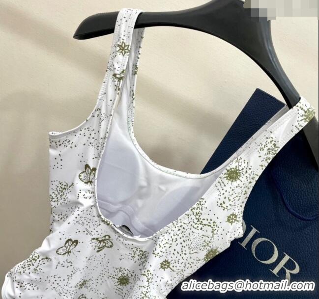 Fashion Discount Dior Swimwear 050984 White/Green 2024