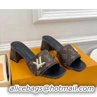 Buy Discount Louis Vuitton Shake Slide Sandals 5.5cm in Classic Monogram Canvas 426054