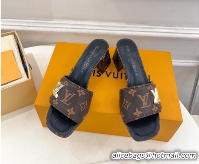 Buy Discount Louis Vuitton Shake Slide Sandals 5.5cm in Classic Monogram Canvas 426054