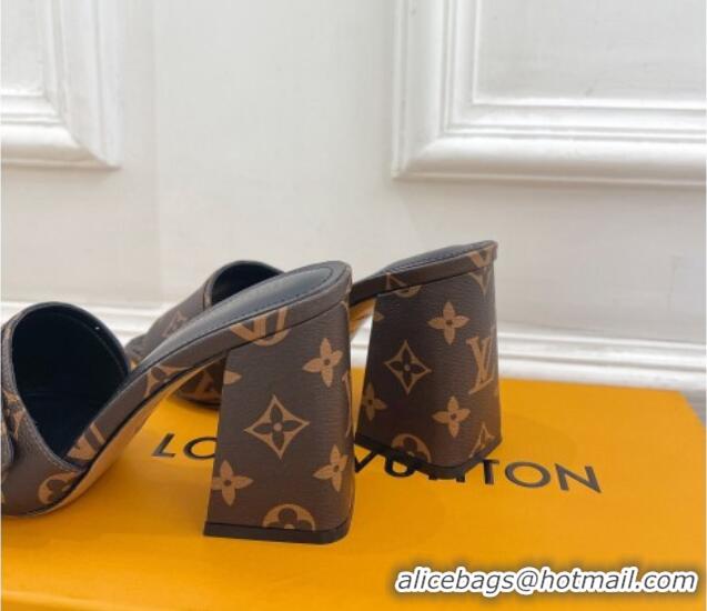 Stylish Louis Vuitton Shake Slide Sandals 9cm in Classic Monogram Canvas 426063