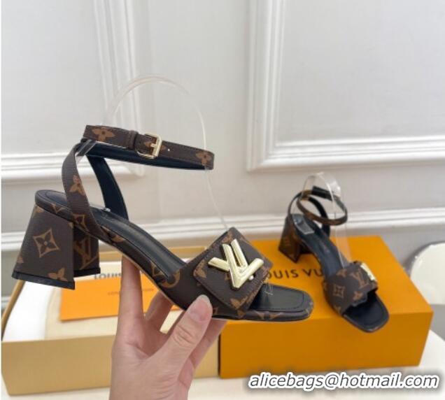 Good Quality Louis Vuitton Shake Strap Sandals 5.5cm in Classic Monogram Canvas 426072