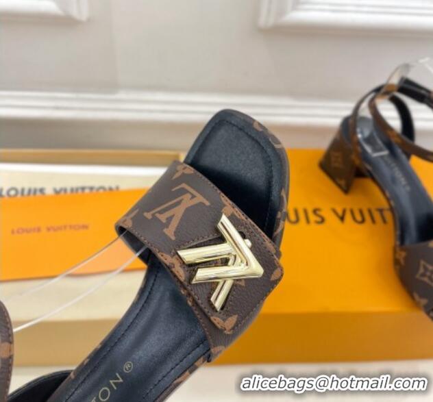 Good Quality Louis Vuitton Shake Strap Sandals 5.5cm in Classic Monogram Canvas 426072