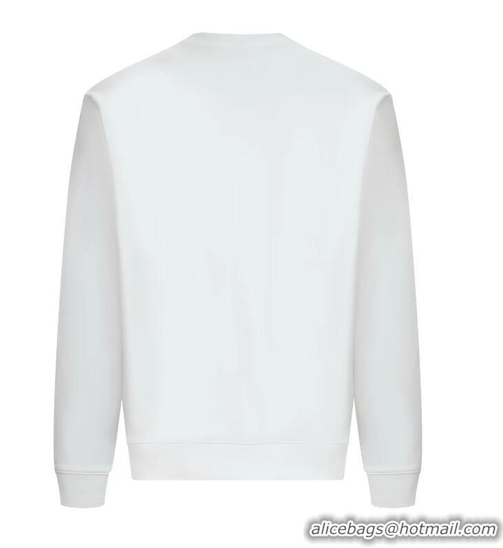 Buy Inexpensive Prada Men's Terry Triangle Logo Sweatshirt PA250 White