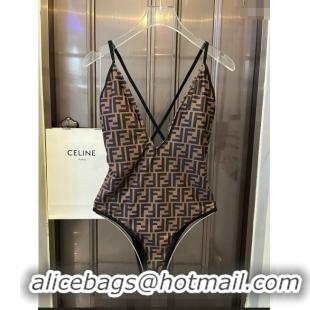 Super Quality Fendi Swimwear 050901 Brown/Black 2024