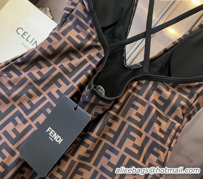 Super Quality Fendi Swimwear 050901 Brown/Black 2024