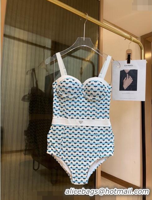 Best Quality Prada Swimwear 050902 Light Blue 2024