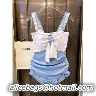 ​Super Quality Miu Miu Swimwear with Bow 050902 Blue 2024