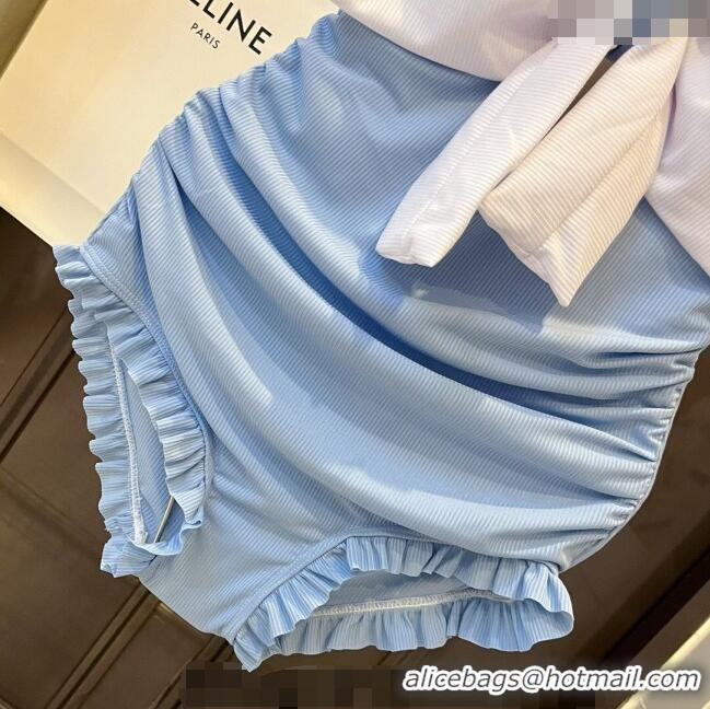 ​Super Quality Miu Miu Swimwear with Bow 050902 Blue 2024