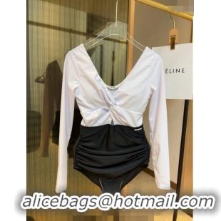 Unique Discount Celine Swimwear 050941 White/Black 2024