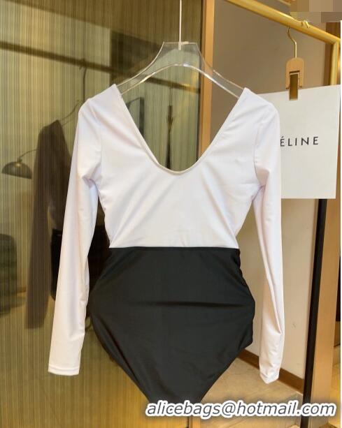 Unique Discount Celine Swimwear 050941 White/Black 2024