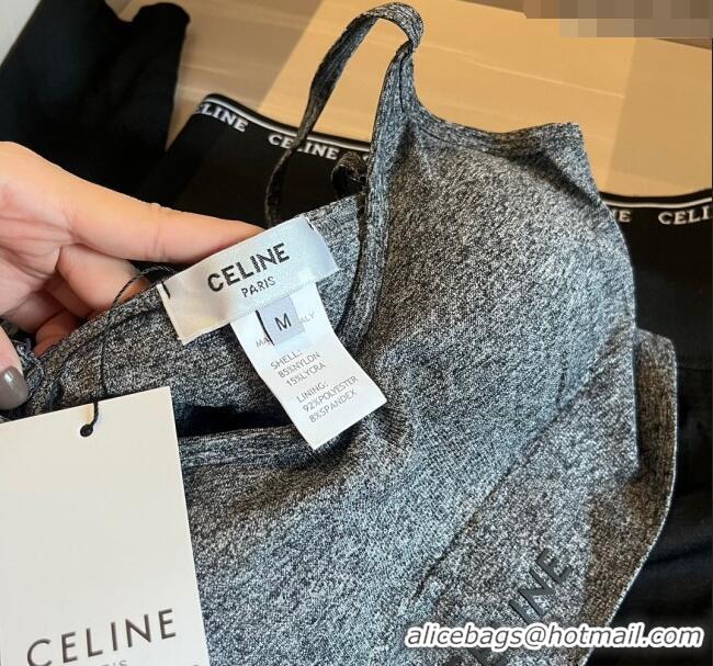 Cheapest Celine Yoga Activewear Set 0509 Grey/Black 2024