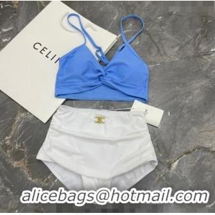 Luxurious Discount Celine Swimwear 050949 Blue/White 2024