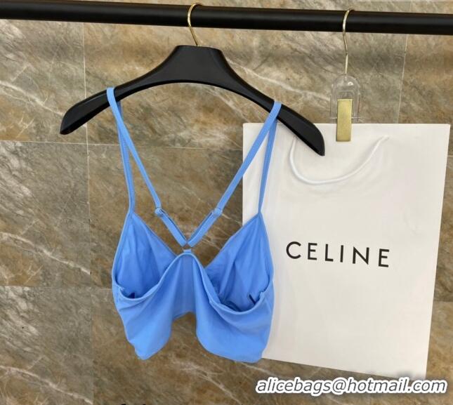 Luxurious Discount Celine Swimwear 050949 Blue/White 2024