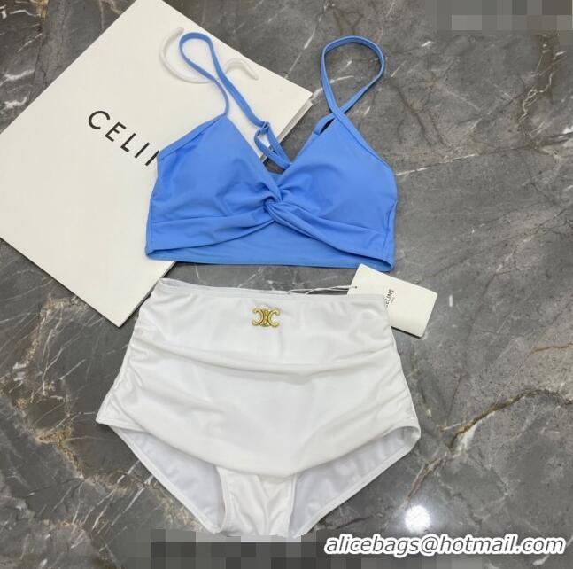 Luxurious Discount Celine Swimwear 050949 Blue/White 2024