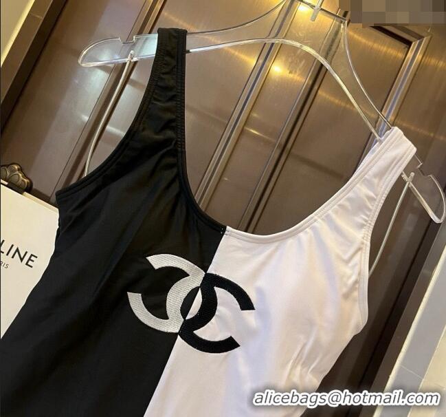 Buy Discount Chanel Swimwear 050975 Black/White 2024