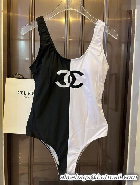 Buy Discount Chanel Swimwear 050975 Black/White 2024