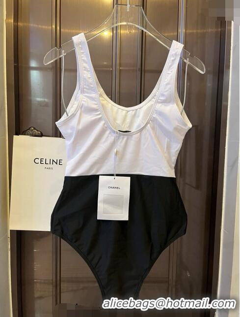 Top Quality Chanel Swimwear 050976 Black/White 2024