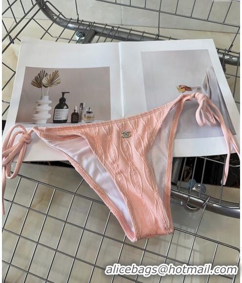 Buy Fashionable Chanel Swimwear with Pearls 050989 Pink 2024