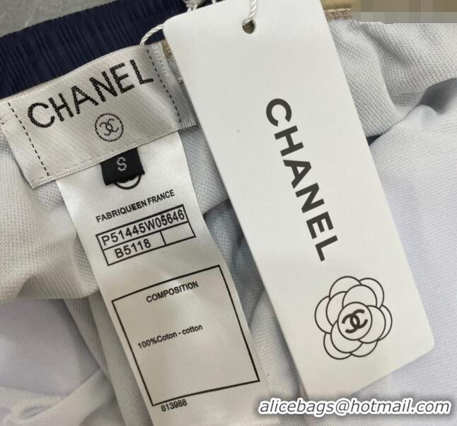 Cheap Price Chanel Swimwear 050949 Dark Blue 2024