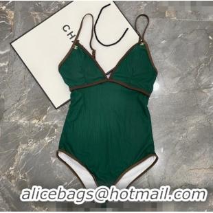 Well Crafted Chanel Swimwear 050949 Green 2024