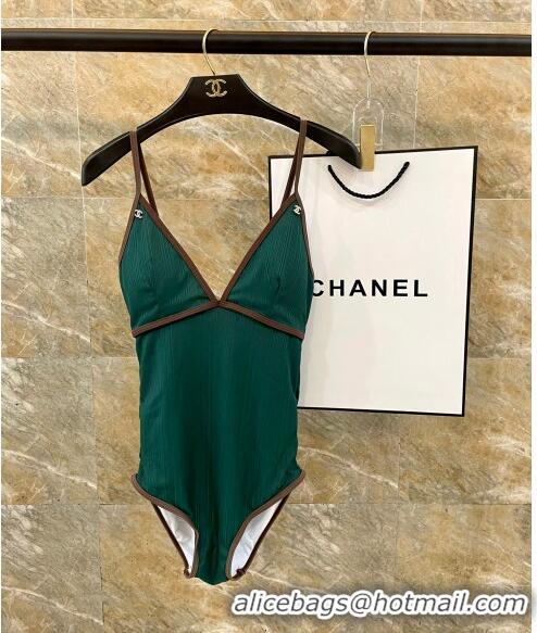 Well Crafted Chanel Swimwear 050949 Green 2024