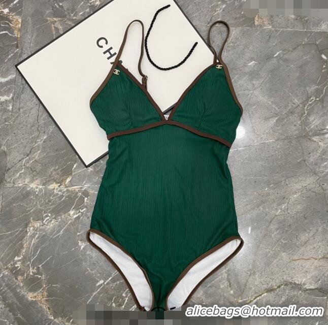 Well Crafted Chanel Swimwear 050949 Green 2024