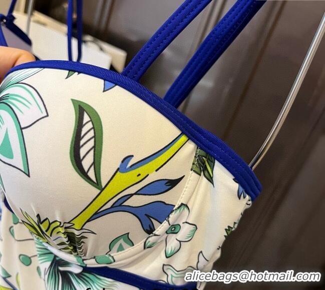 Market Sells Gucci Swimwear with Flora 0509 White/Blue/Green 2024