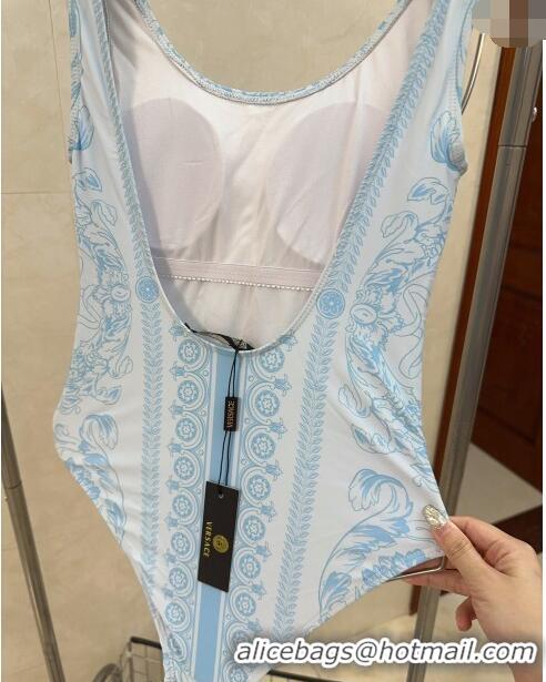 Best Price Versace Swimwear 050911 Light Blue 2024