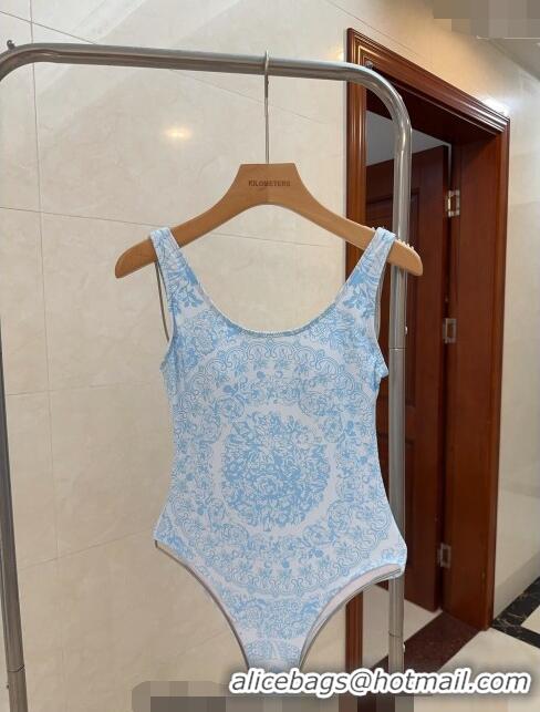 Best Price Versace Swimwear 050911 Light Blue 2024