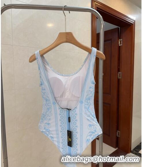 Best Price Versace Swimwear 050911 Light Blue 2024