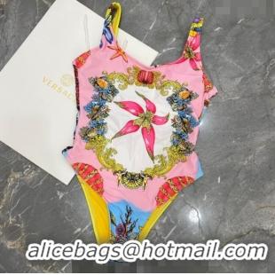 ​Top Design Versace Swimwear 050904 Pink/Yellow 2024