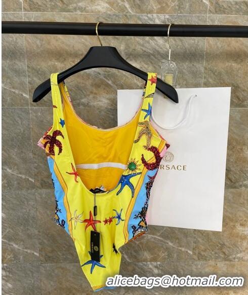 ​Top Design Versace Swimwear 050904 Pink/Yellow 2024