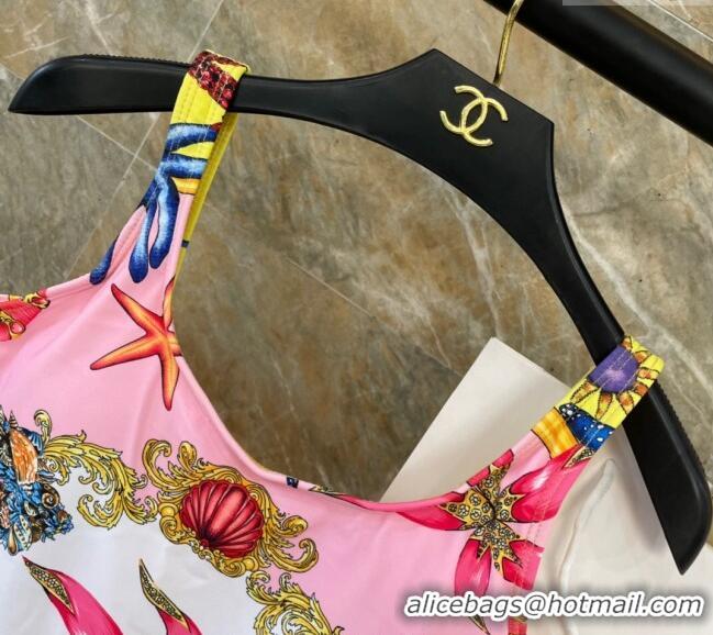 ​Top Design Versace Swimwear 050904 Pink/Yellow 2024