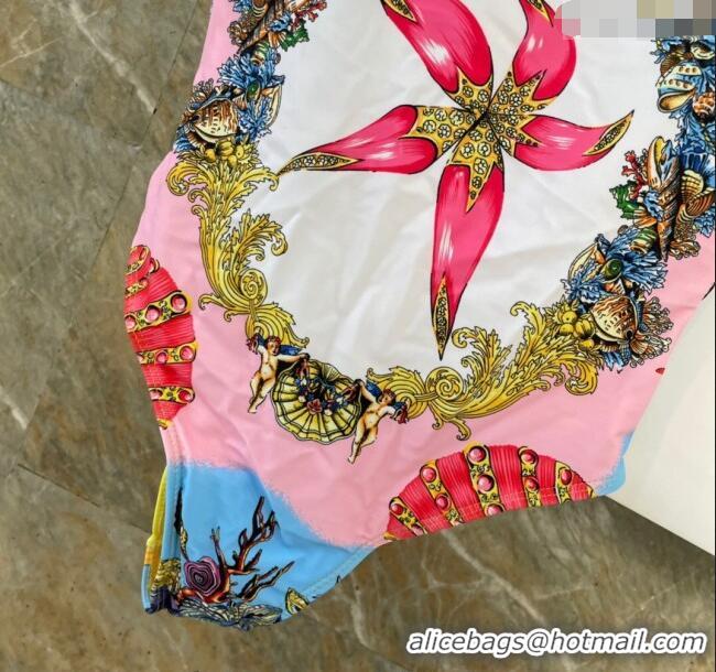 ​Top Design Versace Swimwear 050904 Pink/Yellow 2024