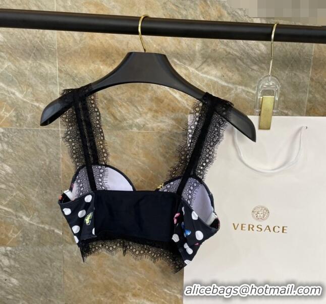 ​Popular Style Versace Swimwear with Lace 050903 Black 2024