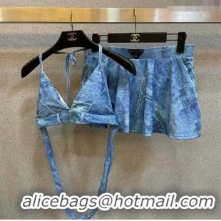 Traditional Discount Prada Swimwear 0509 Denim Blue 2024