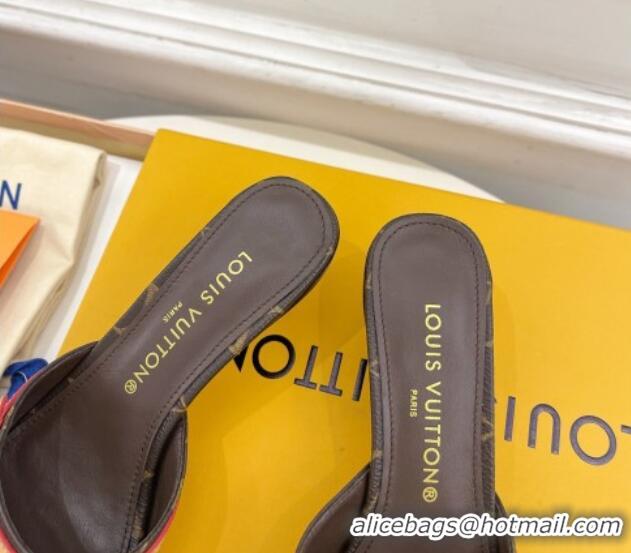 Popular Style Louis Vuitton Neo Revival Heel Slide Sandals 5cm in Monogram Canvas 426113