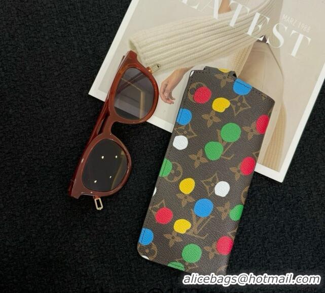 Buy Good Louis Vuitton Woody LV Glass Pouch Monogram with 0513 Dots Painting 2024