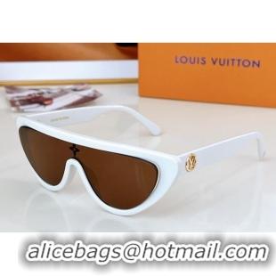 Luxury Classic Louis Vuitton Sunglasses Z179U White 2024